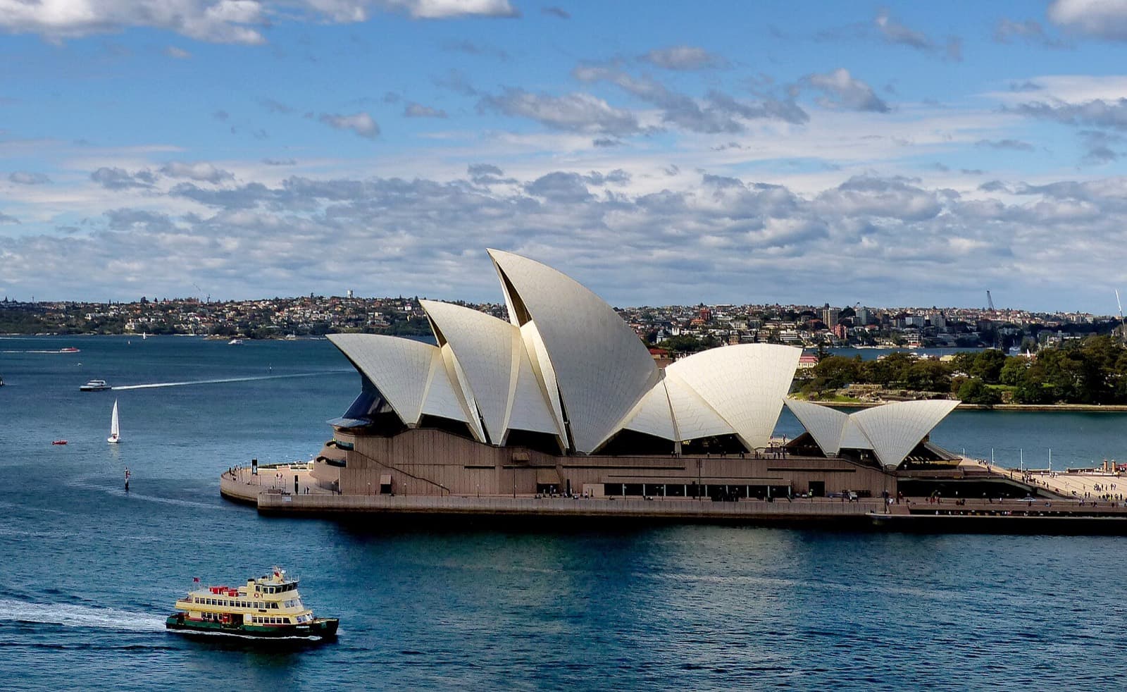 The Sydney Opera House on the harbour, Australia